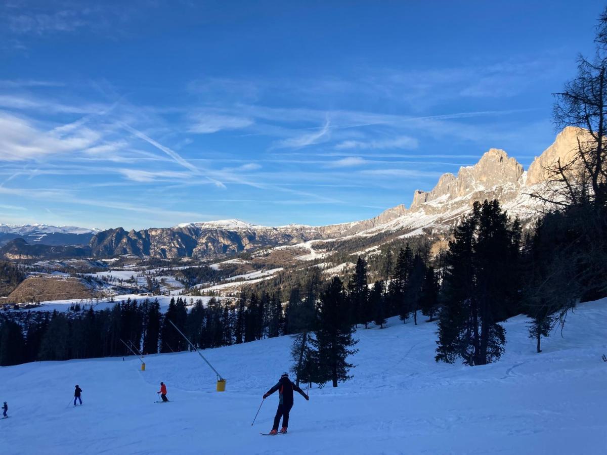 Renoviertes Apartment Mit Terrasse An Der Piste Mit Kostenlosen Wifi Carezza al Lago Esterno foto